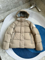 Light Pink and White Puffer Jacket - Men's