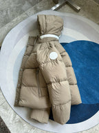 Light Pink and White Puffer Jacket - Men's