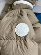 Light Pink and White Puffer Jacket - Men's