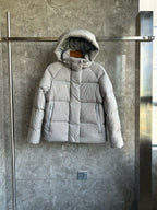 Light Pink and White Puffer Jacket - Men's