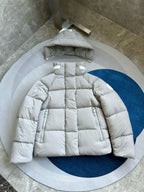 Light Pink and White Puffer Jacket - Men's