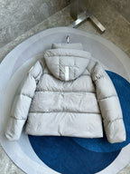 Light Pink and White Puffer Jacket - Men's