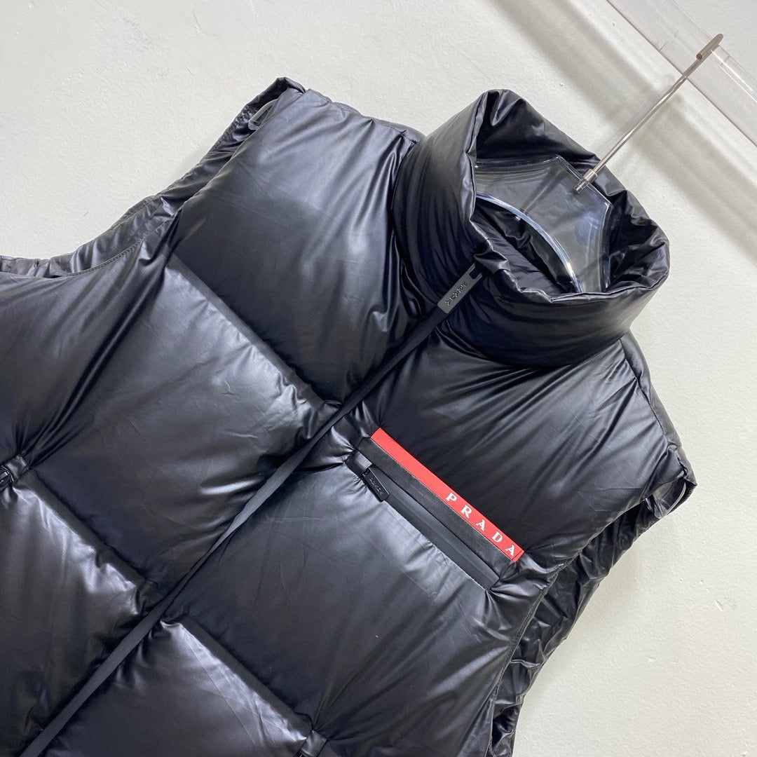 Black Nylon Down Gilet - Men's