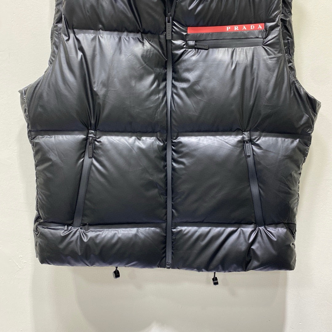 Black Nylon Down Gilet - Men's