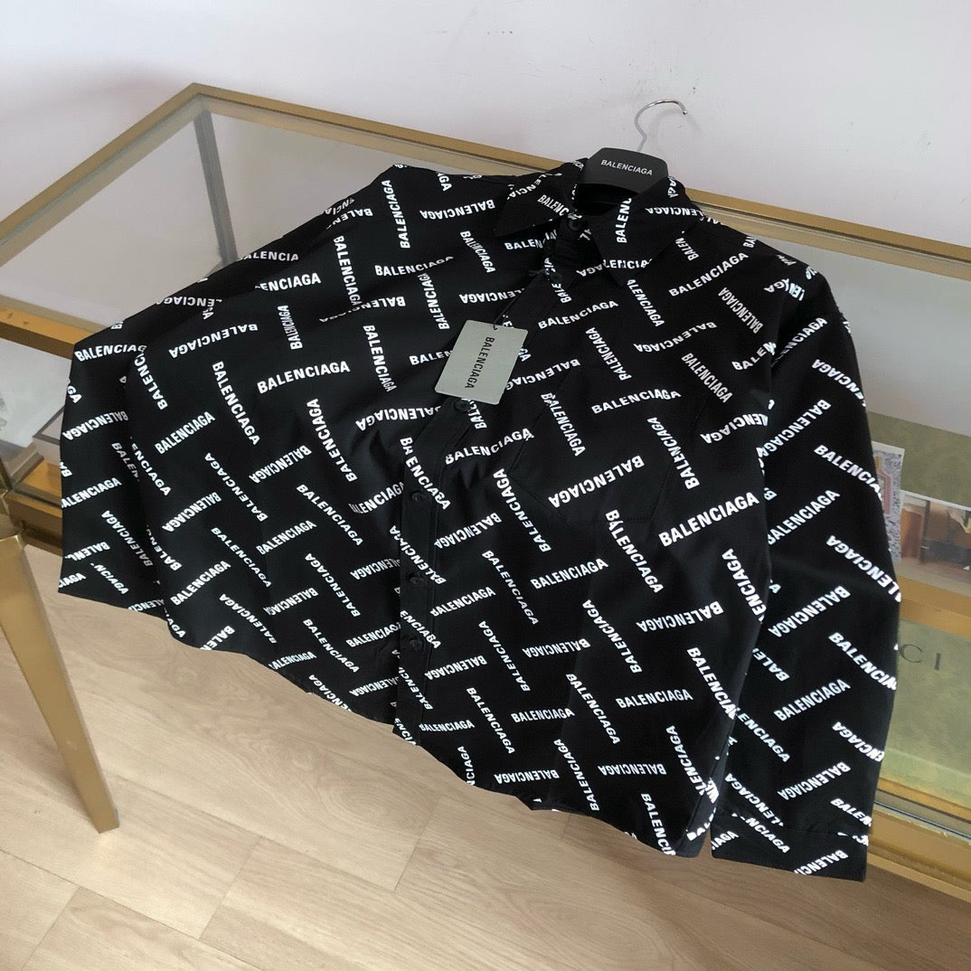 Schwarzes Langarmshirt aus Baumwolle mit Textprint – Herren