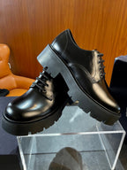 Schwarze Derby Schuhe - Herren