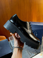 Schwarze Derby Schuhe - Herren