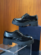 Schwarze Derby Schuhe - Herren