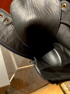 Black Suede Lace-Up Combat Boot - Men's