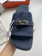 Camel Leather Buckle Single Band - Men's