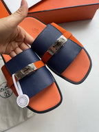 Camel Leather Buckle Single Band - Men's