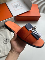 Camel Leather Buckle Single Band - Men's