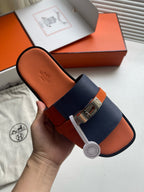 Camel Leather Buckle Single Band - Men's