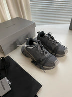 Grey and Blue Sneakers