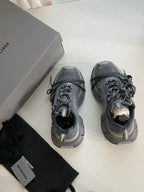 Grey and Blue Sneakers