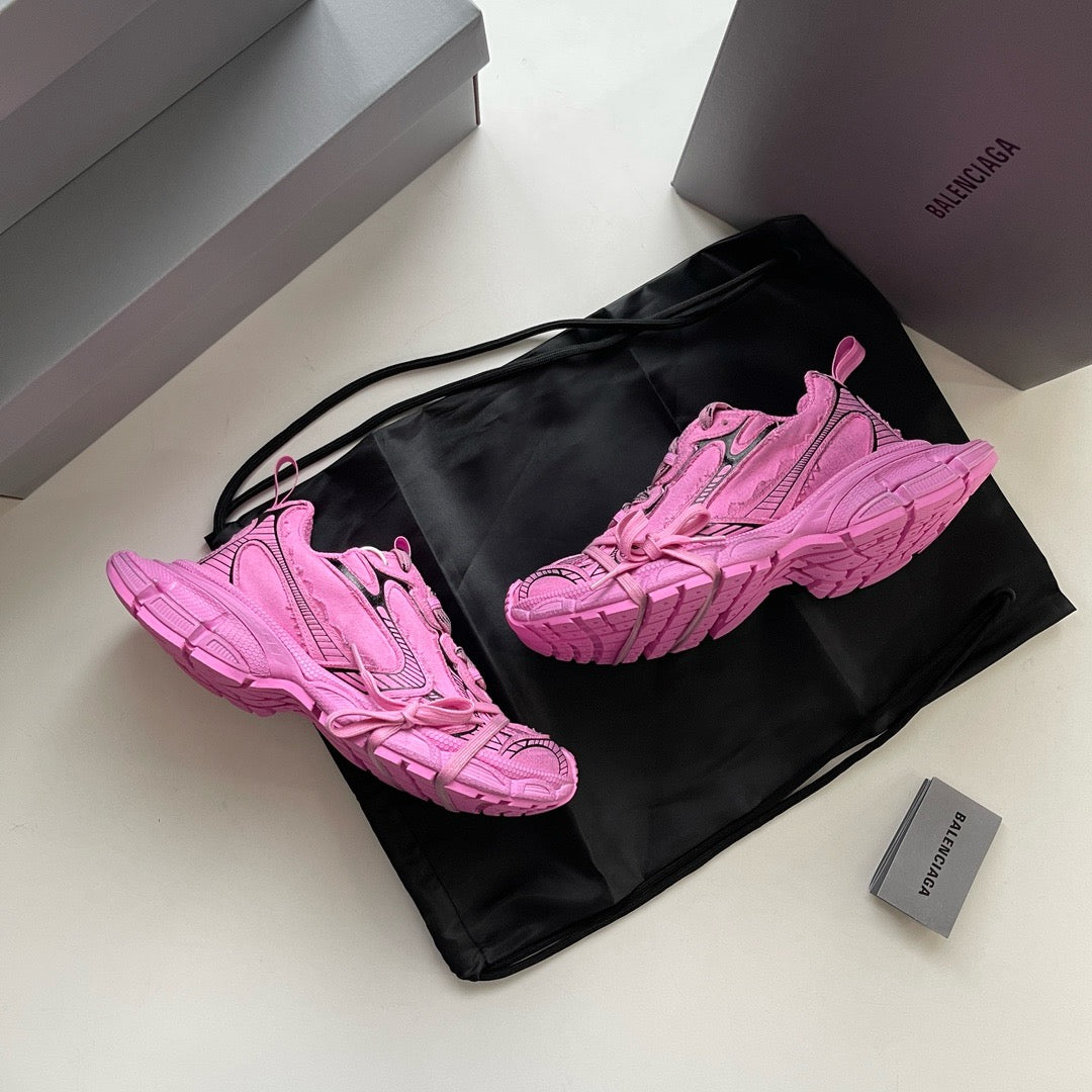 Sky Blue and Pink Sneakers