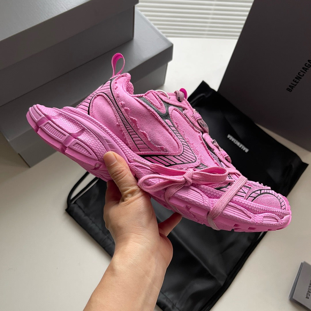 Sky Blue and Pink Sneakers
