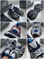 Caged Panel Runner Red Sneakers