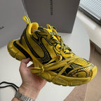 Caged Panel Runner Gelbe Sneakers
