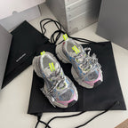 Sneaker Caged Panel Runner Schwarz-Silber