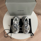 Sneaker Caged Panel Runner Schwarz-Silber