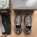 Caged Panel Runner Black Sneakers