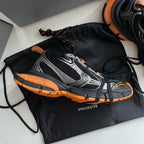 Caged Panel Runner Orange Sneakers