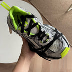 Caged Panel Runner Orange Sneakers