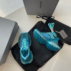 Sky Blue and Black Sneakers