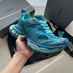 Sky Blue and Black Sneakers