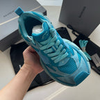 Sky Blue and Black Sneakers
