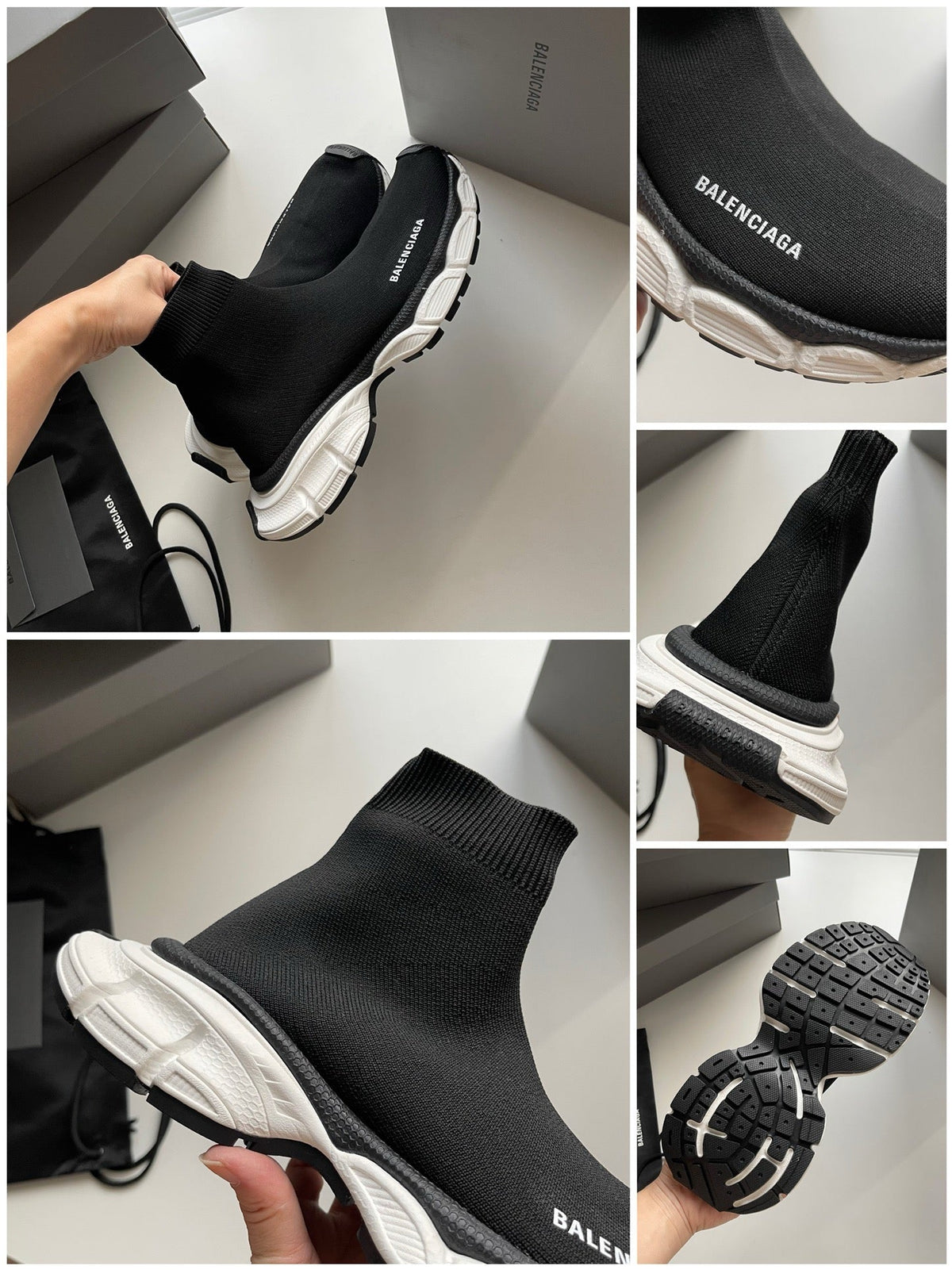 Schwarze und Khakifarbene Turnschuhe