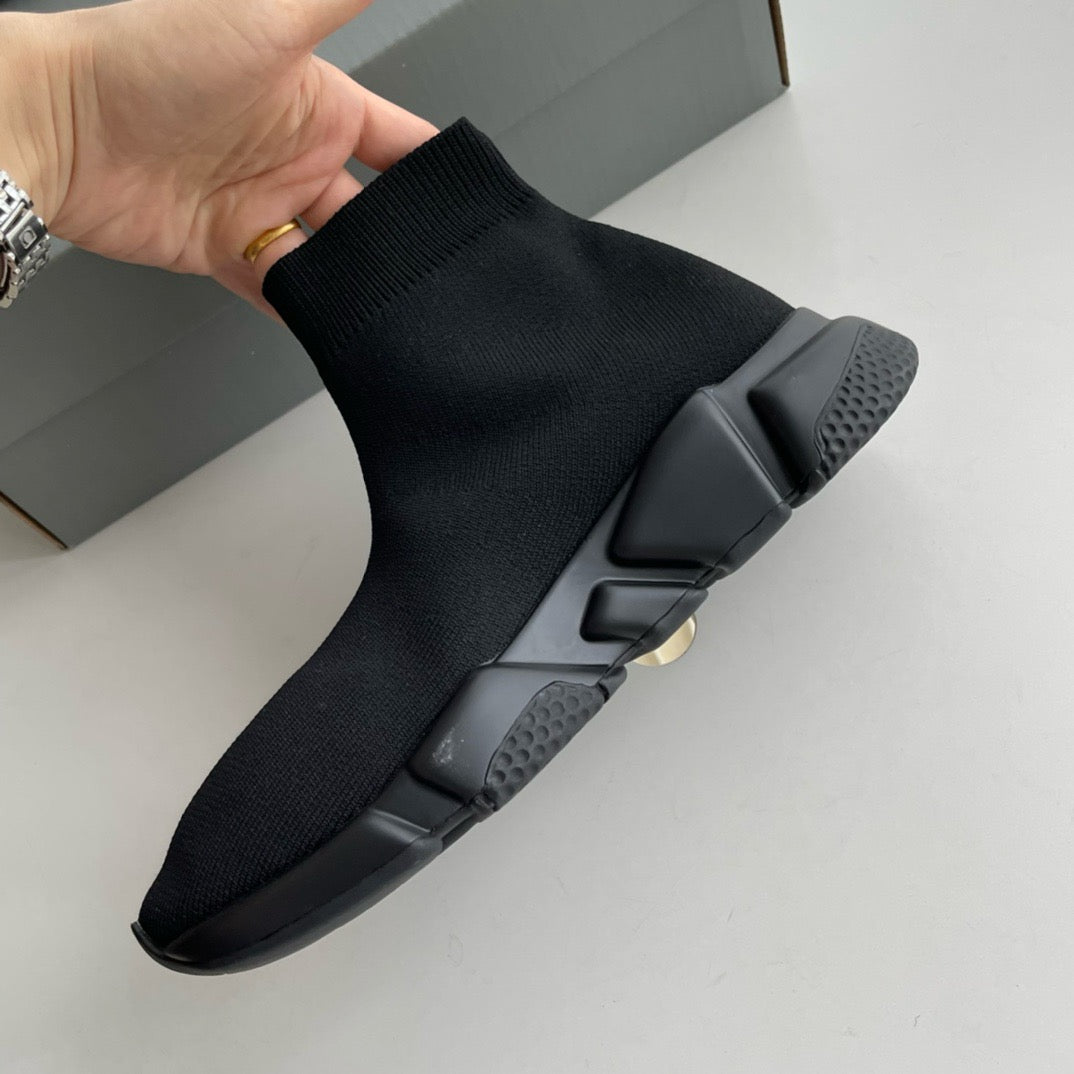 Speed-Socken-Sneaker Schwarz
