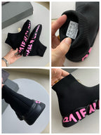 Speed-Socken-Sneaker Schwarz