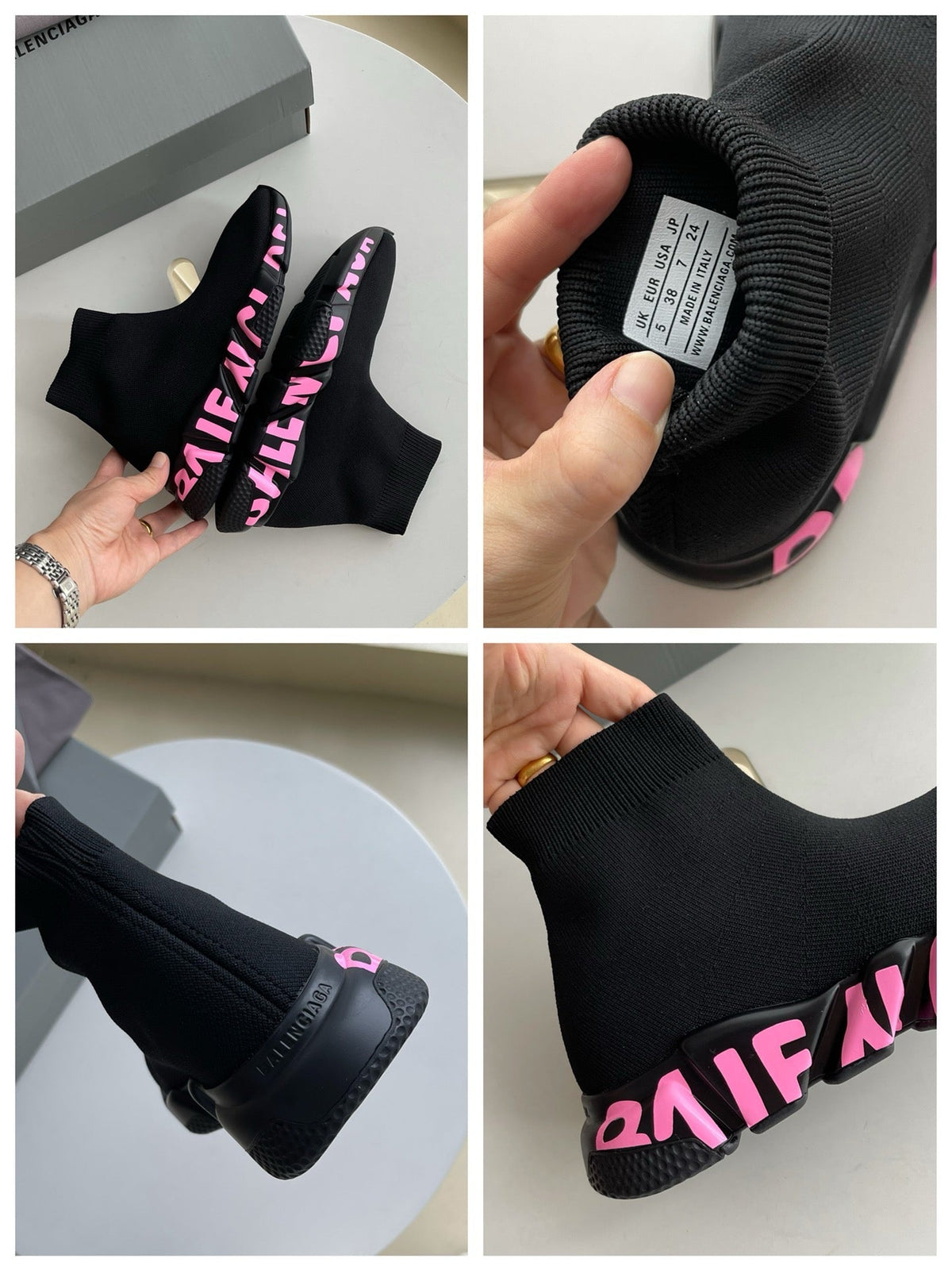 Speed-Socken-Sneaker Schwarz