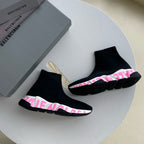Speed-Socken-Sneaker Schwarz
