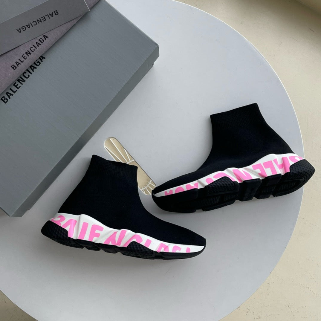 Speed-Socken-Sneaker Schwarz
