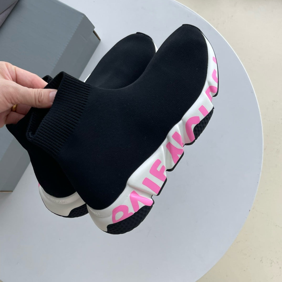 Speed-Socken-Sneaker Schwarz