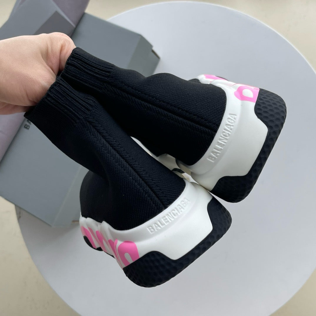 Speed-Socken-Sneaker Schwarz