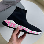 Speed-Socken-Sneaker Schwarz