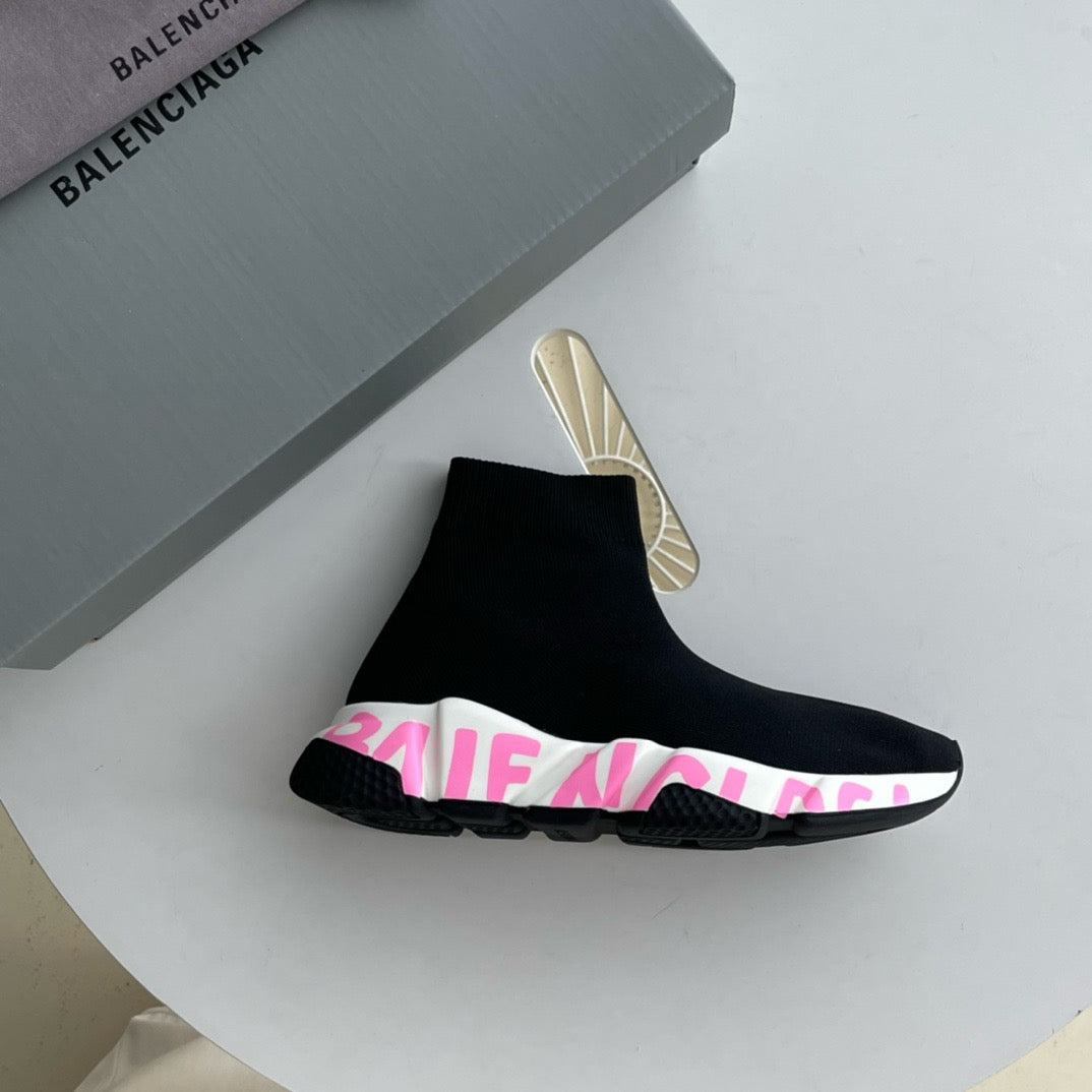 Speed-Socken-Sneaker Schwarz