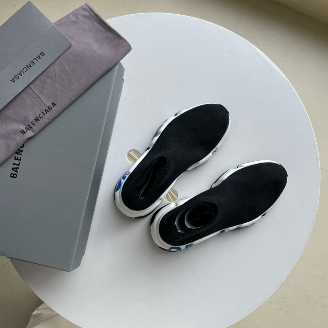 Speed-Socken-Sneaker Schwarz