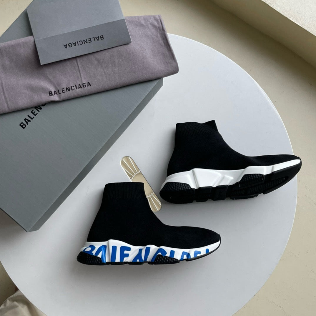 Speed-Socken-Sneaker Schwarz