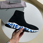 Speed-Socken-Sneaker Schwarz