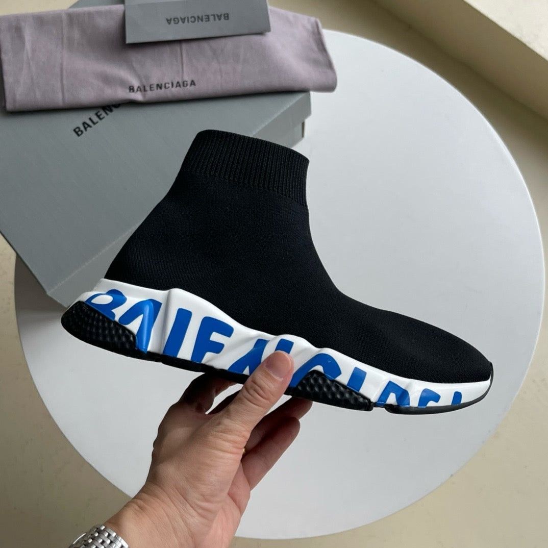 Speed-Socken-Sneaker Schwarz
