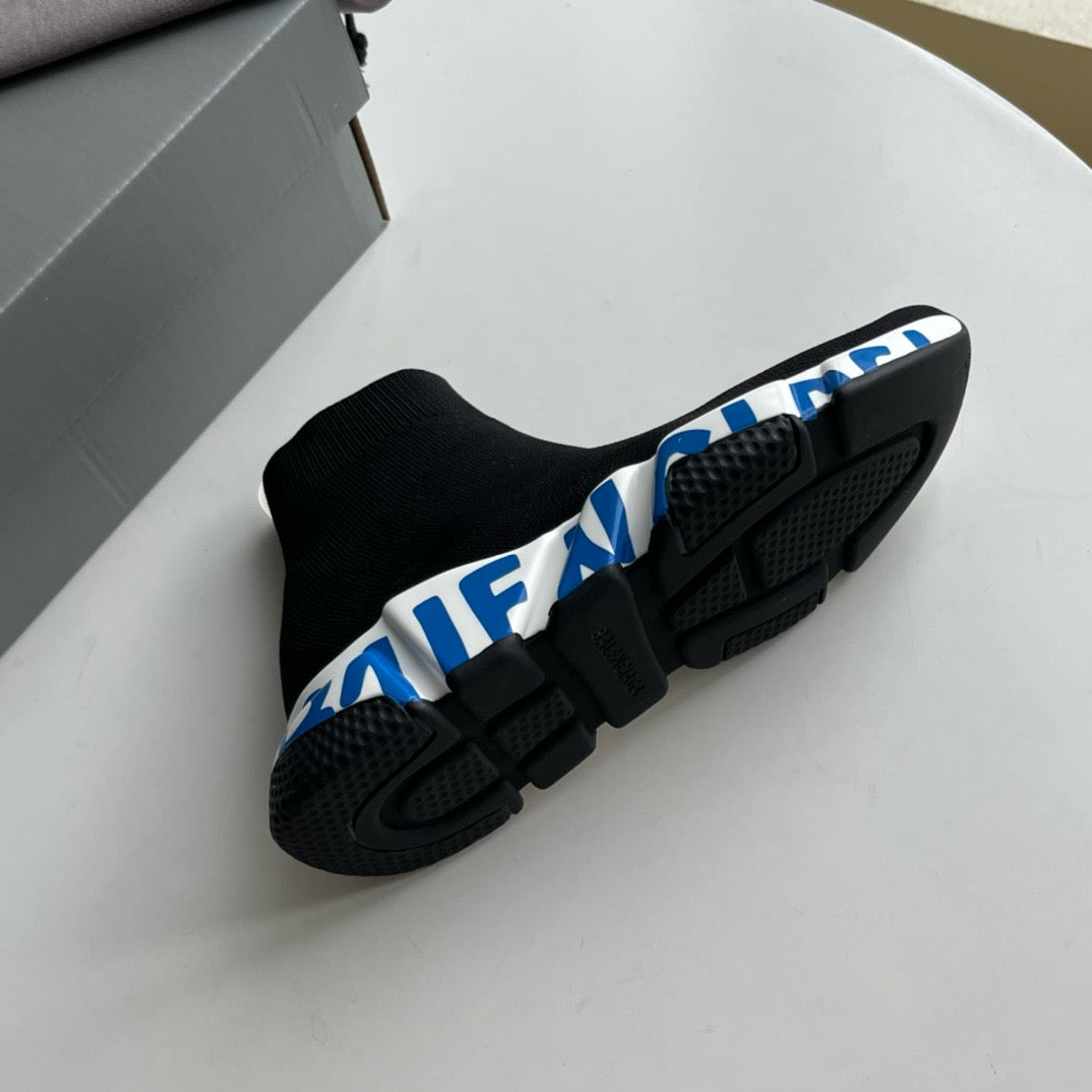 Speed-Socken-Sneaker Schwarz
