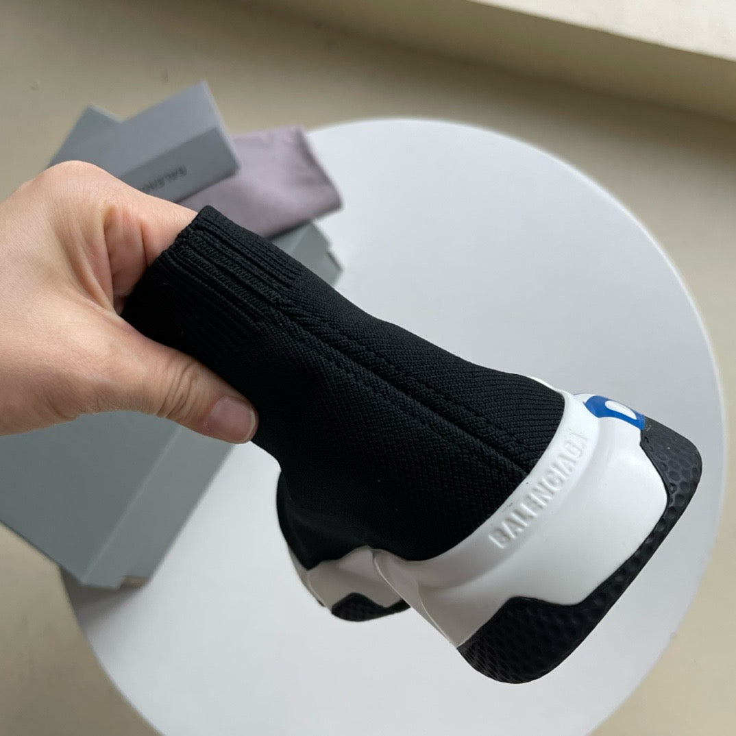Speed-Socken-Sneaker Schwarz