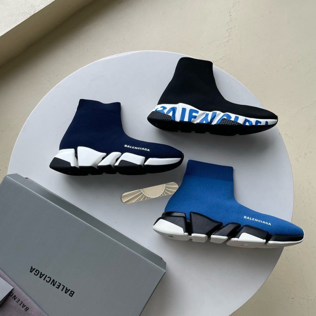 Speed-Socken-Sneaker Schwarz