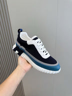 Navy Knit Contrast Sole Runner – Herren