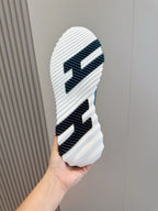 Navy Knit Contrast Sole Runner – Herren